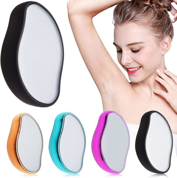 Bleame Crystal Hair Eraser – Painless Exfoliation Hair Removal Tool For Arms Legs Back   (random color)