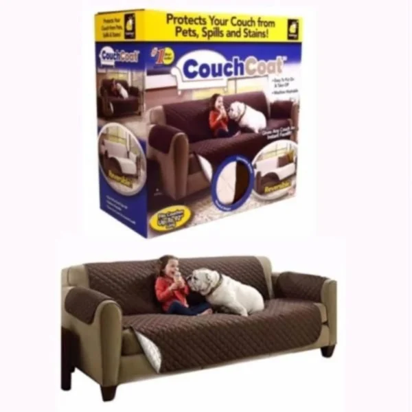 REVERSIBLE WASHABLE COUCH COAT COVER (Random Color) - Image 2