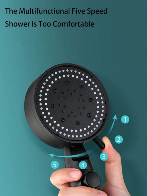 4 in 1 Multi-Functional Matte High-Pressure Shower Head | Adjustable Water Flow And Pressure (random color) - Image 5