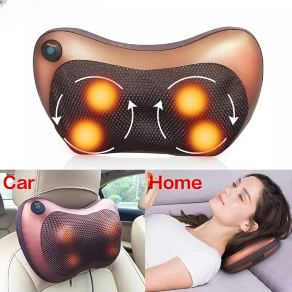 (pack of 2 )Car Pillow Head Massage Relax Vibrator Electric +  Ems Butterfly Neck Massager