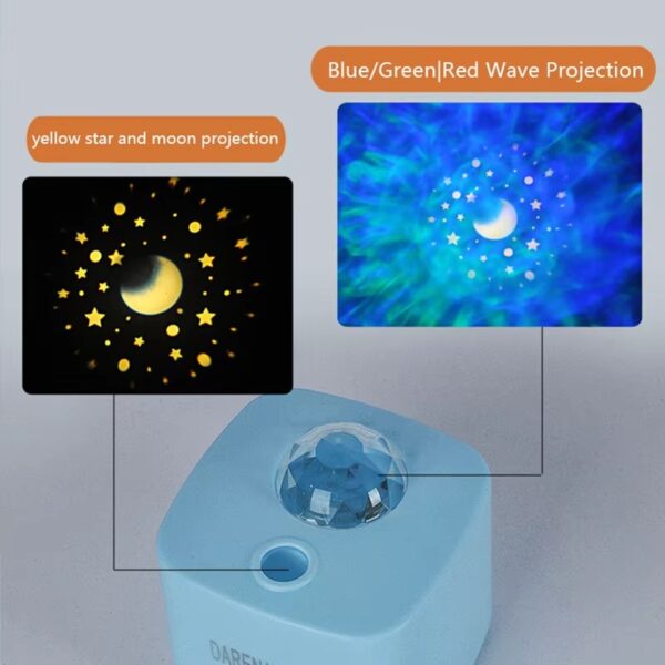 Ocean Light Projector for Bedroom Led Star Galaxy Sky Wave Color Rotating Underwater Wall Projection (random color) - Image 2