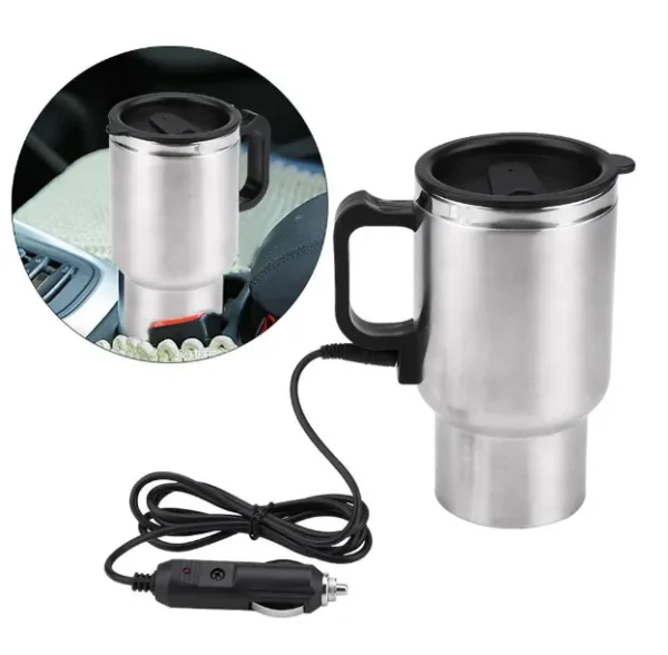 12 Volts 450 ml Heated Travel Mug Coffee /Tea/Soup Cup Car Charging Electric Kettle - Image 14