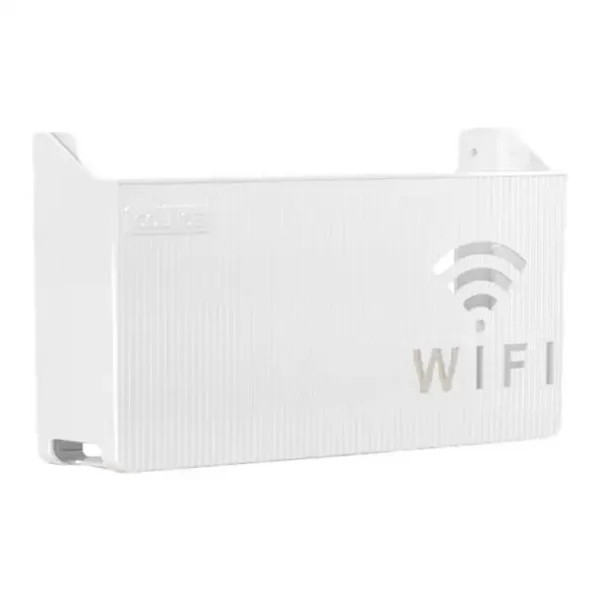 Router Storage Box Wall-mounted Plastic Cable Power Bracket Box Home Decoration Wireless Router Wifi Decoration, Set-top Box Rack( random color ) - Image 10