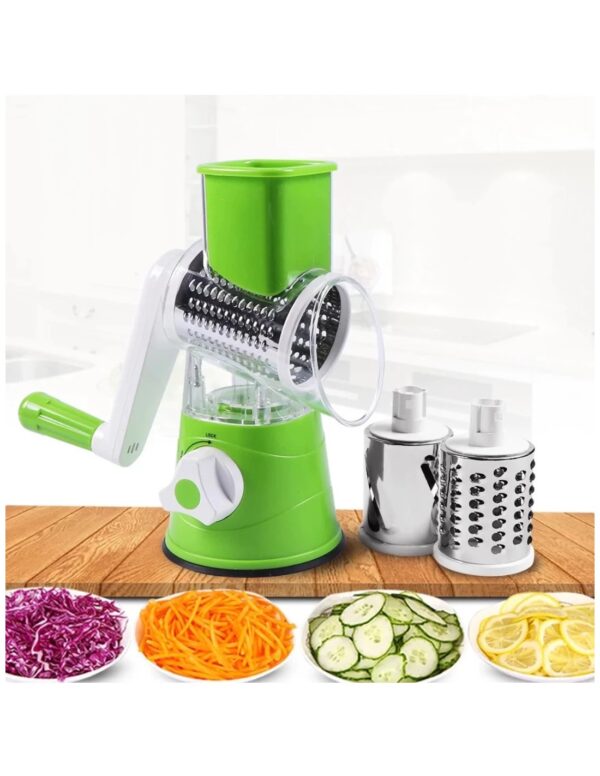 Manual Vegetable Cutter Slicer Multifunctional Round Slicer Gadget Multifunction Kitchen Gadget Food Processor Blender Cutter(random color)