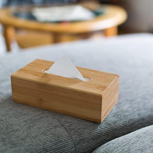 Wooden Tissue Box Refillable Wooden Kitchen Napkin Holder - Image 7