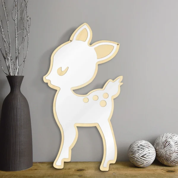 Deer shaped mirror  - Kids room decoration - Image 5