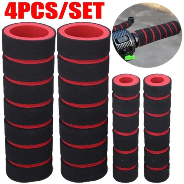 4pcs/Set Universal Grip Comfort Foam Handle Bar Motorcycle Bicycle Random Color - Image 8