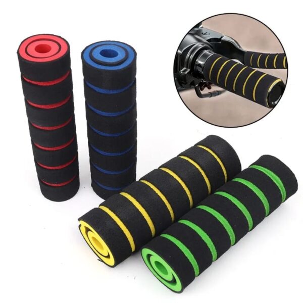 4pcs/Set Universal Grip Comfort Foam Handle Bar Motorcycle Bicycle Random Color - Image 10