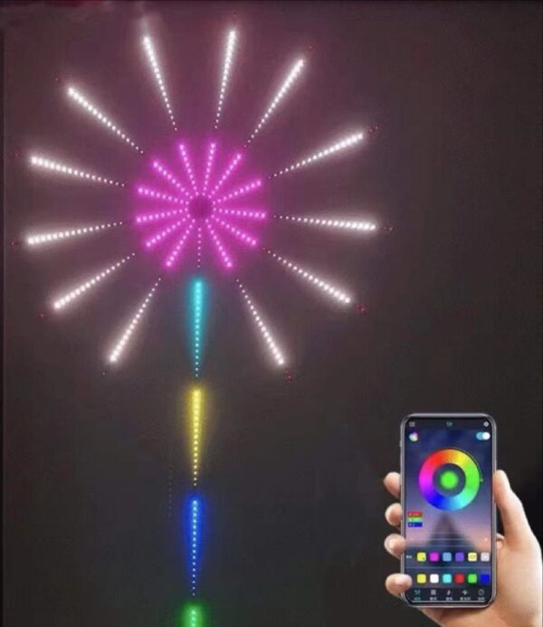 Fireworks light strip  Full-color lamp beads, dazzling and changeable, multi-color control - Image 4