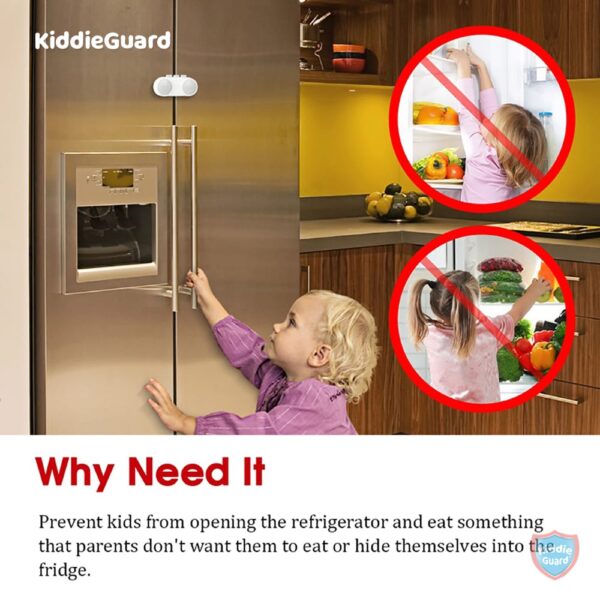 French child lock Refrigerator Door Lock Cabinet Lock Cupboard Lock Baby Protection from Children Safety Lock (random color) - Image 10