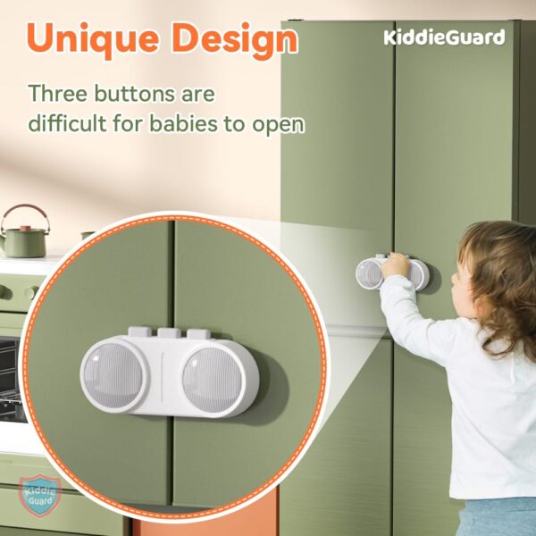 French child lock Refrigerator Door Lock Cabinet Lock Cupboard Lock Baby Protection from Children Safety Lock (random color) - Image 12