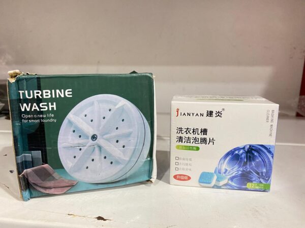 Deal pack of 2 - Mini Washing Machine & Washing Machine Cleaning Tablets - Image 2