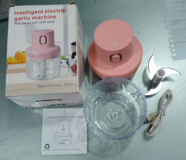 (250ml)  Single Bowl Electric Mini Grinder Food Chopper - Image 3