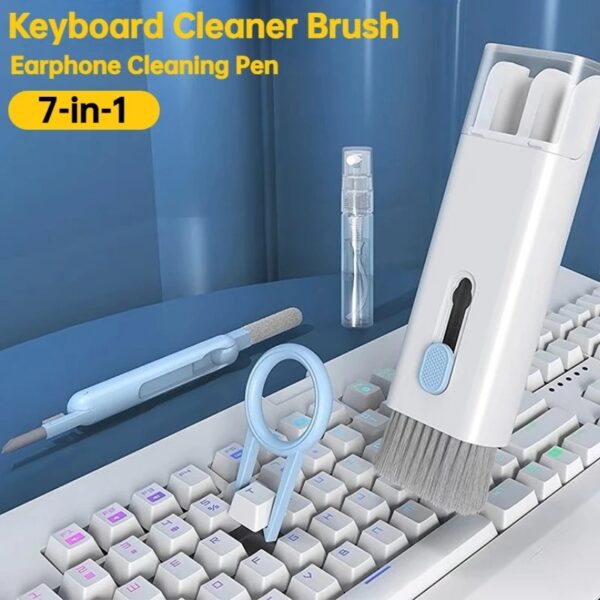 7 In 1 Kit Scalable Keyboard Cleaner Brush Earphone Cleaning Pen Cleaner Multifunction cleaning brush (random colors)