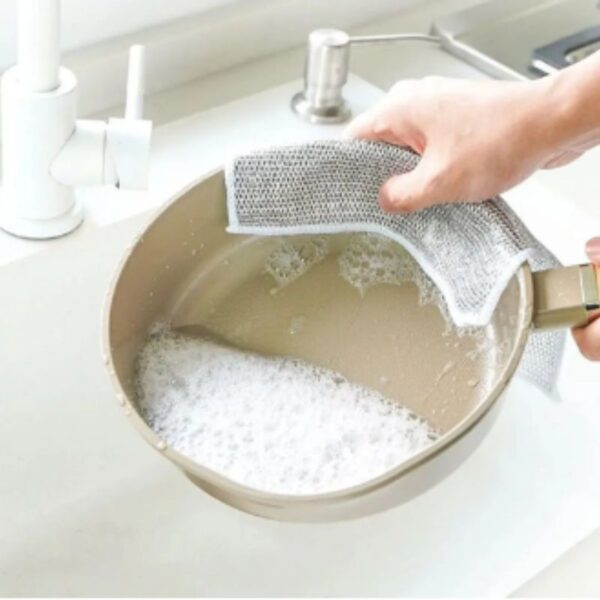 Microfiber Dish Cloths Cleaning Scrubber for Pans Or Pots Pack Of 4