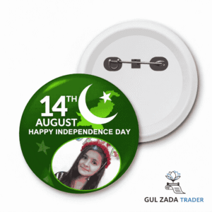 Independence Day Custom Pin Badge with Picture