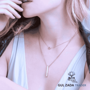 3D Bar Locket Customized Name Engraved Bar Necklace