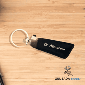 Personalized Leather Keychain – Your Name Keyring