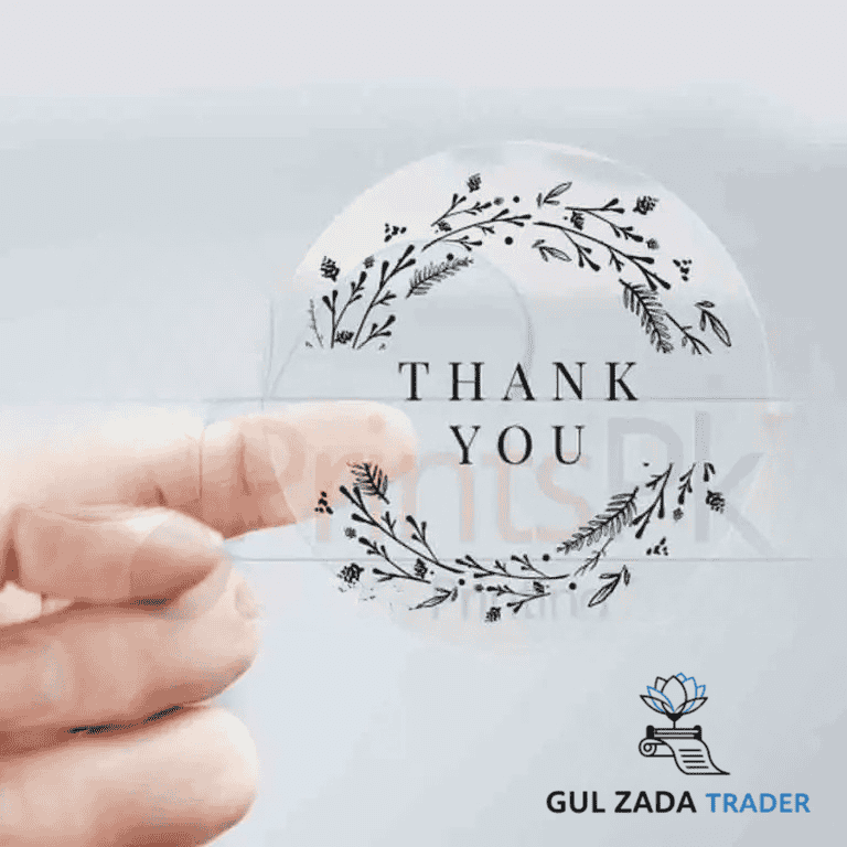 Transparent Round Small Stickers (Small 2.15 inches) 45 Stickers